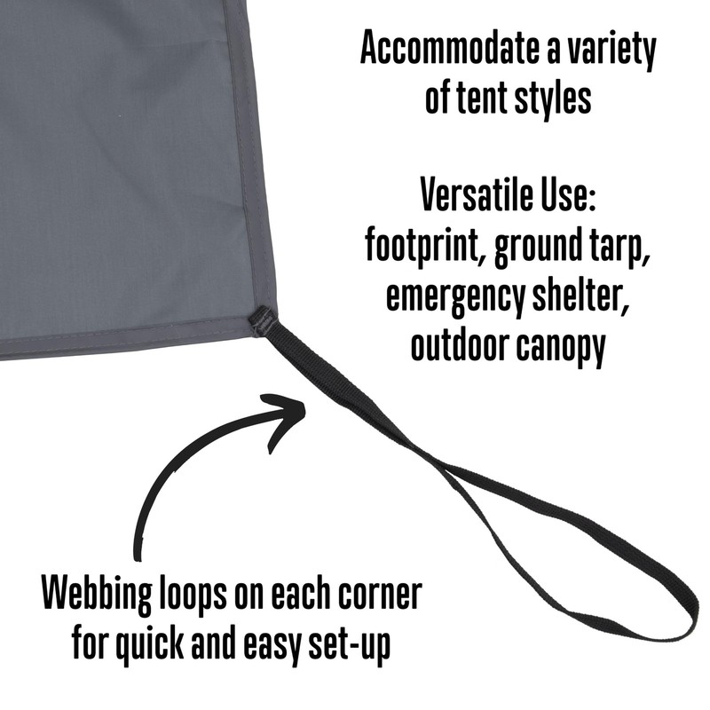 4-Person Tent Footprint, Charcoal gallery