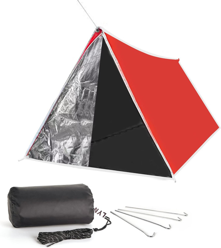 Extra Large Zipper Reusable Survival Emergency Shelter Tent,Thermal Waterproof F