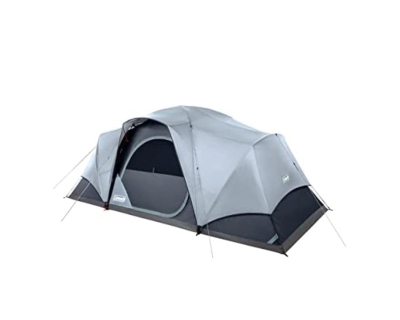 Coleman Skydome Camping Tent LED Lights Weatherproof 4/8 Person 2155785 – GREY