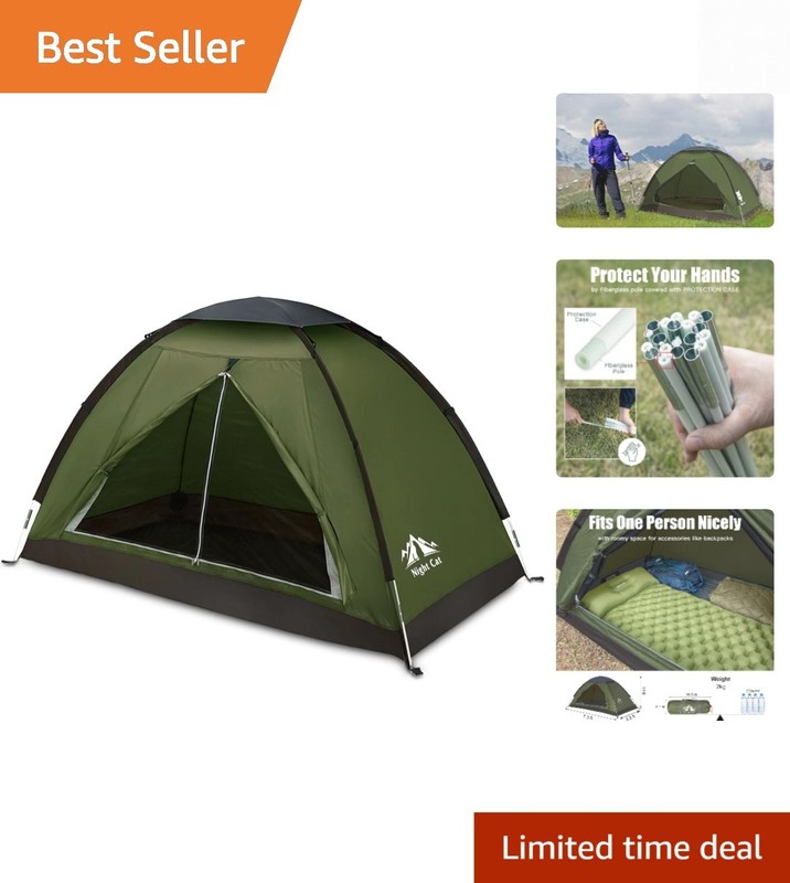 Backpacking Tent for One 1 to 2 Persons Lightweight Waterproof Camping Hiking…