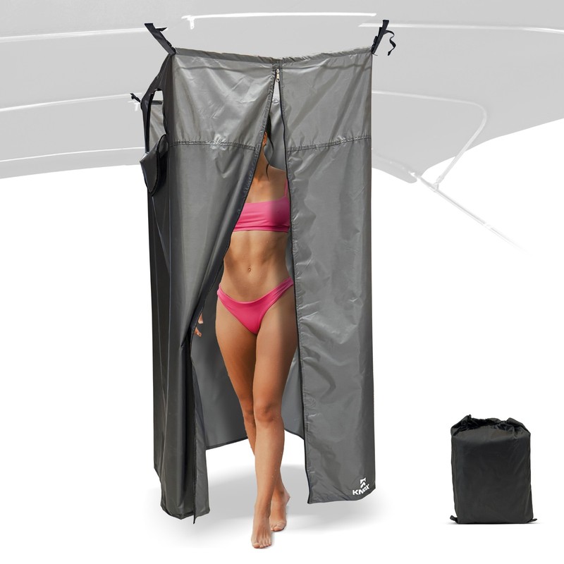 KNOX Boat Privacy Tent, Portable Changing Room, Charcoal Gray, 30″ x 30″ x 70″