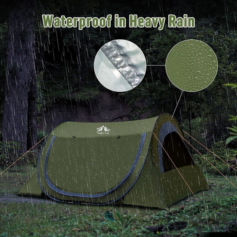 1-2 People Automatic Instant Pop Up Tent for Camping Tent Waterproof UV Protect gallery