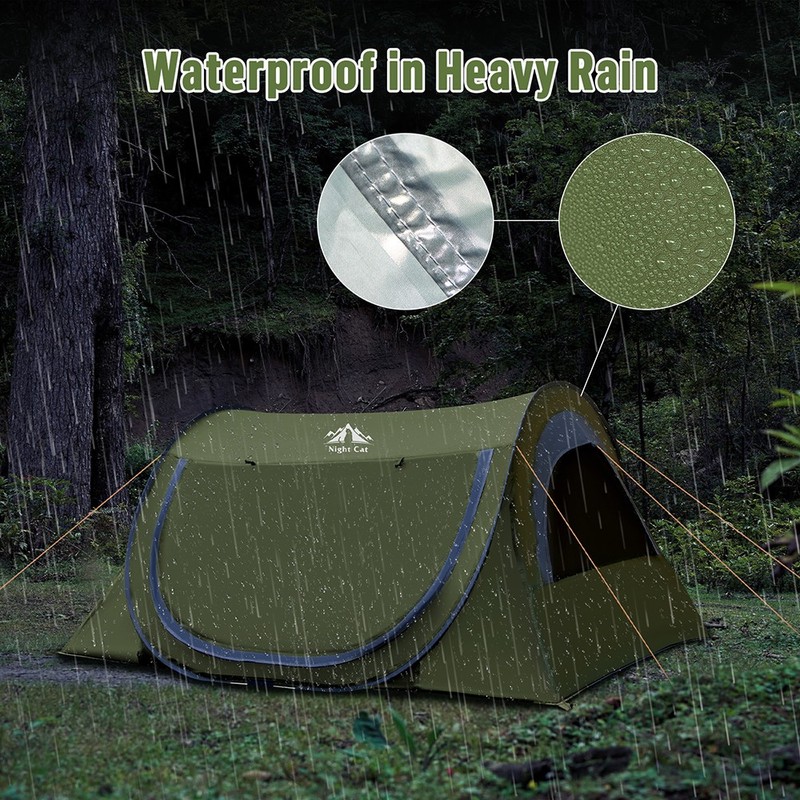 1-2 Persons Camping Tent Folding UV Protection Waterproof Portable Outdoor Tent gallery