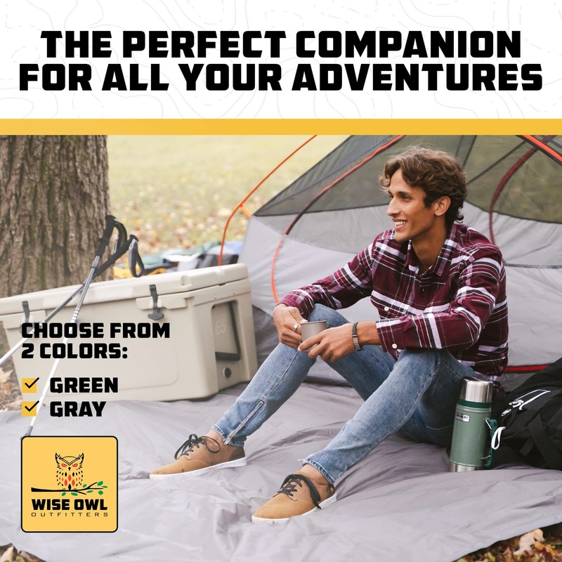 Camping Tarp – Waterproof Ultralight Ground Sheet, Tent Footprint & Tent Acce... gallery