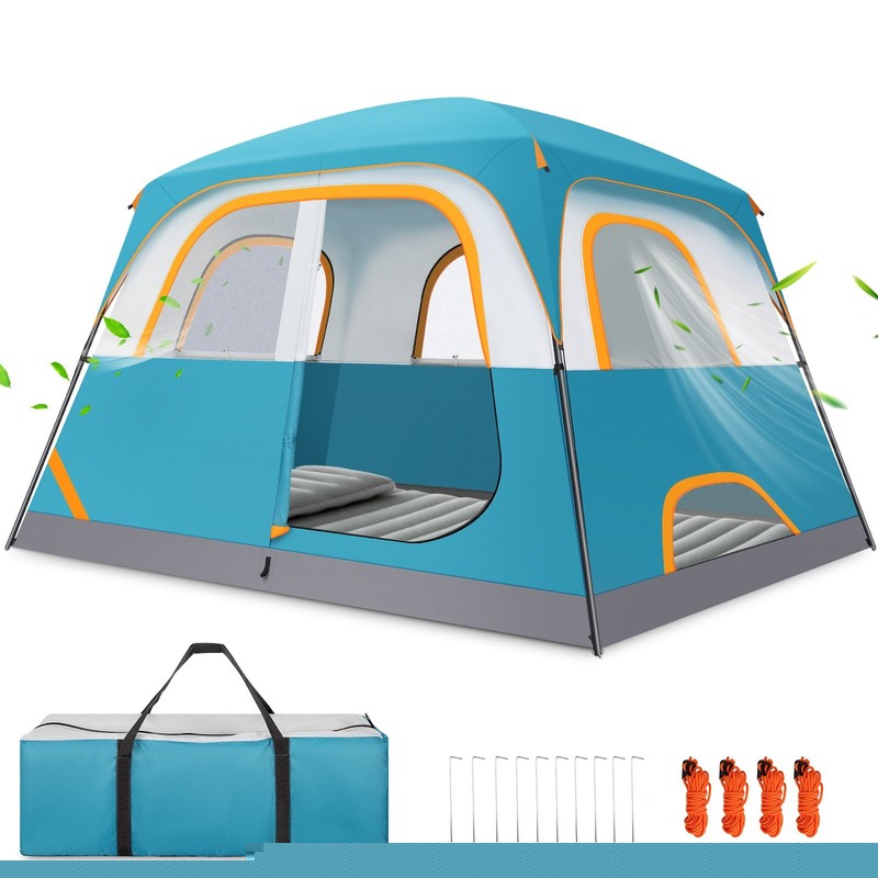 6 Person Camping Tent with Rainfly & Screen Waterproof Lightweight Hiking Tent