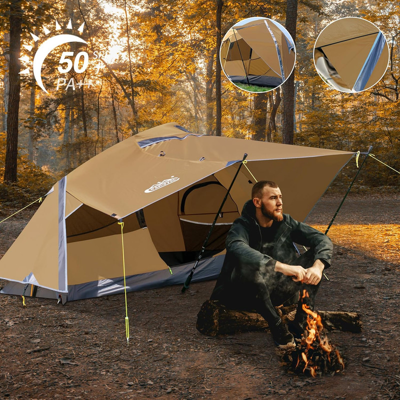 1 Person Backpacking Tent Waterproof Windproof Single Person Tent Lighweight Com gallery