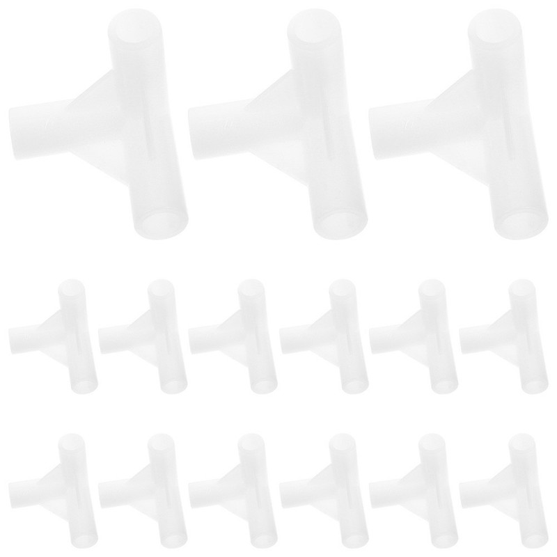 20 Pcs Plastic Canopy Tent Pipe Fittings Awning Tent Pole Connectors gallery