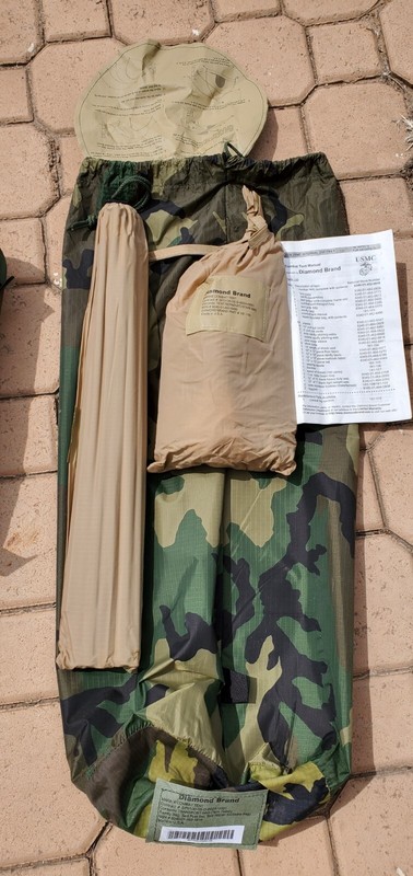 USMC 2 Two Man Combat Tent Eureka/ Diamond Brand Complete gallery