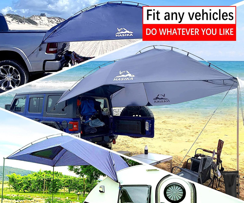 Versatility Camping Tent for Truck Bed,Suv Rving, Van,Trailer and Overlanding Po gallery