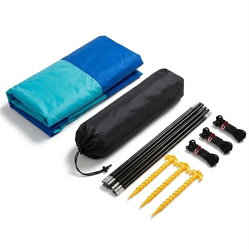 Wind-Resistant Beach Shade Tent 150 Sq Ft Oversized Canopy with Sand Anchors 4 L gallery