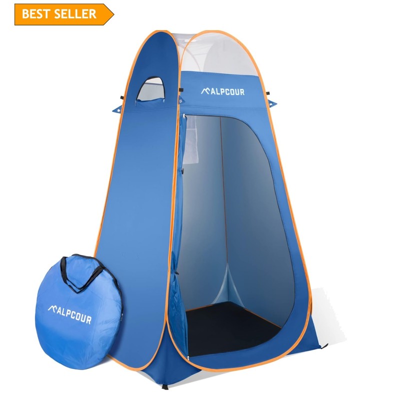 Durable Portable Shower Tent with Utility Accessories – Easy Pop Up Installation