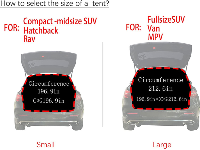 SUV Tailgate Tent - 2 Person Car Camping Awning, 3000Mm Waterproof & UPF 50+ -Po gallery