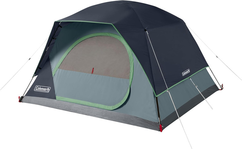 Skydome Tent with 5 Minute Setup, 2/4/6/8-Person Weatherproof Tent with Rainfly