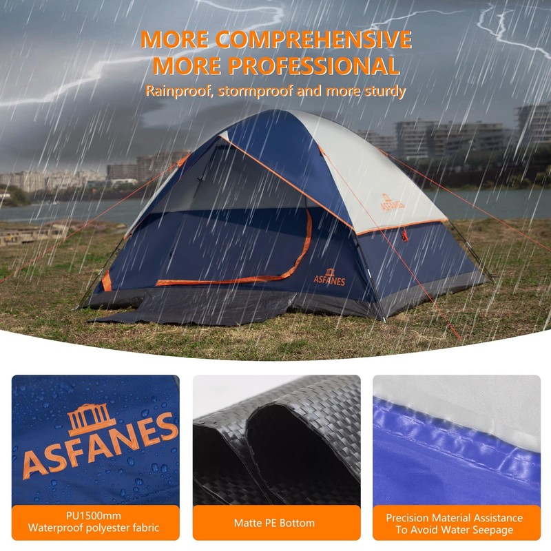 1-2 Person Waterproof Tents for Camping Easy Setup Outdoor Portable Backyard ... gallery