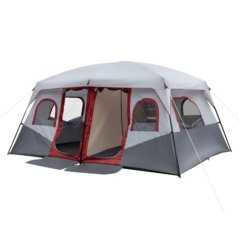 10 Person Family Tent Multi Room Tent Portable Outdoor Camping Cabin Huge Tent