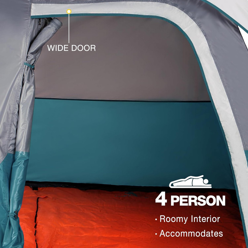 4/6 Person Tent Waterproof Lightweight Portable Backpacking Tent for Outdoor Cam gallery
