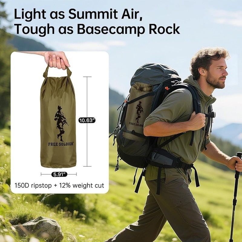 Waterproof Camping Tarp Heavy Duty Backpacking Shelter Rain Fly Awning Gear New gallery