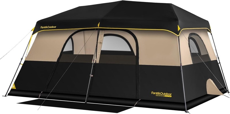 Outdoor Instant Cabin Tent 6/8/10/12 Person Camping Tent Setup in 60 Seconds wit