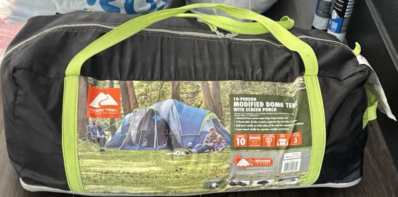 Ozark Trail 10-Person Modified Dome Tent w/ Screened Porch 13' x 13'6"