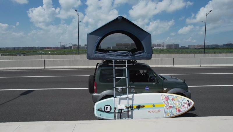 Play.Do! Roof Tent Wing - Inflatable Car Roof Tent 28kg inc Telescopic Ladder gallery