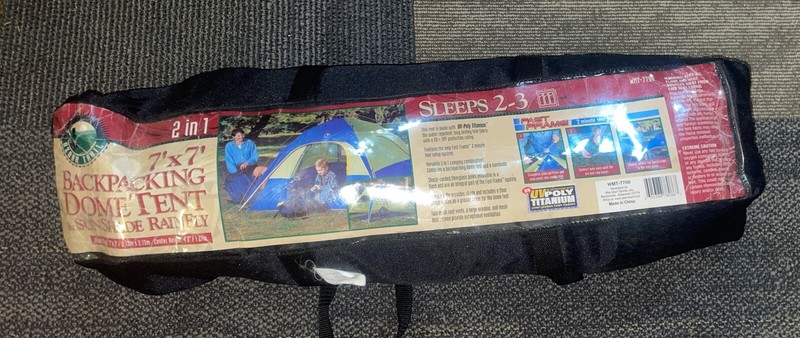 Ozark Trail Tent 2 In 1 Backpacking 7 X 7 ‘ Sleeps 2-3