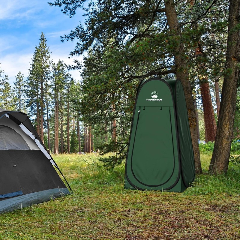 Pop Up Privacy Tent for Shower, Changing Room & Portable Toilet - Dark Green gallery