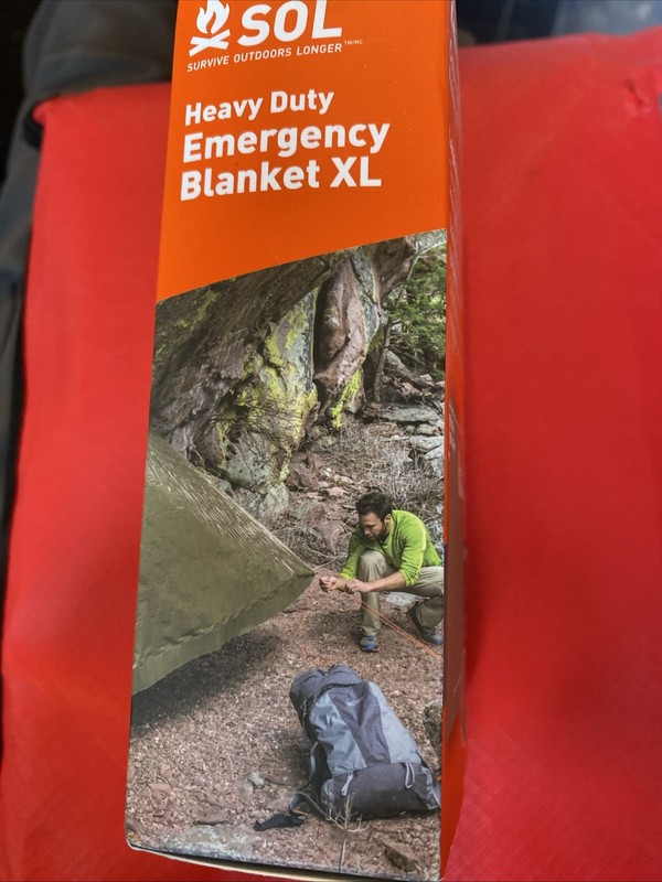 SOL Emergency Blanket XL Legendary Durability Resists Tearing Heavy Duty New gallery