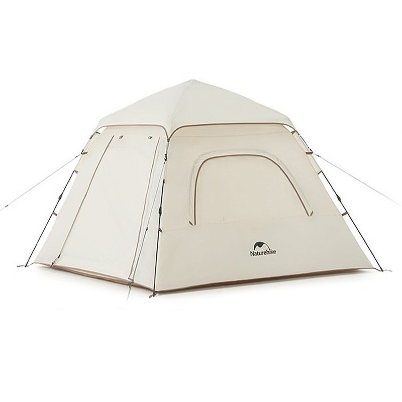 Ango Hexagon One Touch Tent with Instant Setup in 5 Seconds for 3 People cream