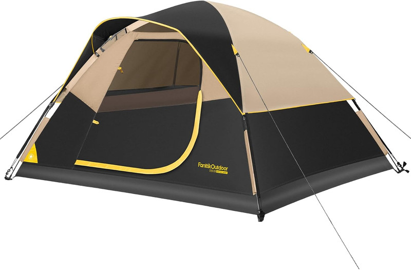 Fanttikoutdoor Zeta C2/3/4 Camping Tent, 2/3/4 Person Instant Dome Tent, Easy Se