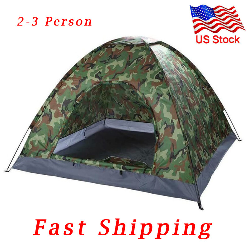 10’x30′ Outdoor Camping Dome Tent Lightweight Waterproof Tent For 2-3 Person