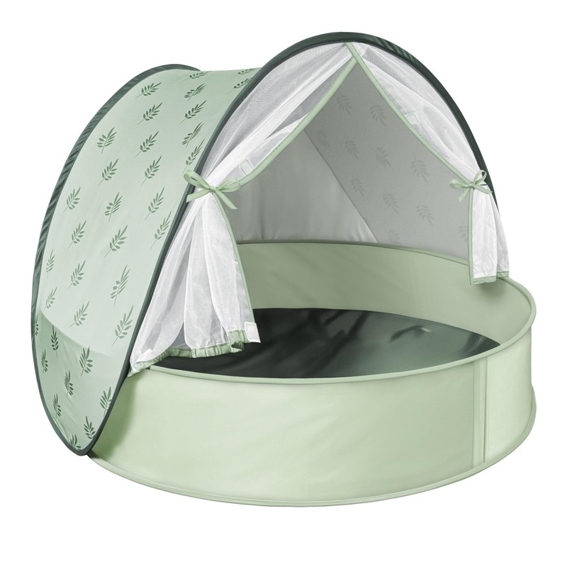 Small Beach Tent with Pool, 3-in-1 Pop Up UPF 50+ Sun Protection with Mosquit…