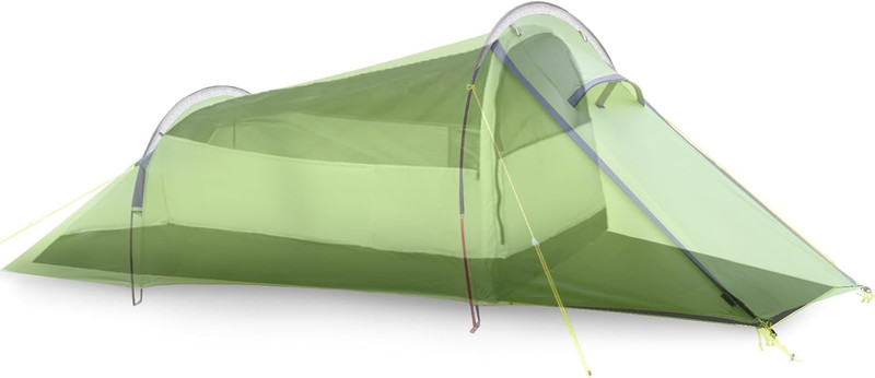 Ultralight Tunnel Tent: Waterproof Lightweight Two People Backpacking Tent for O gallery