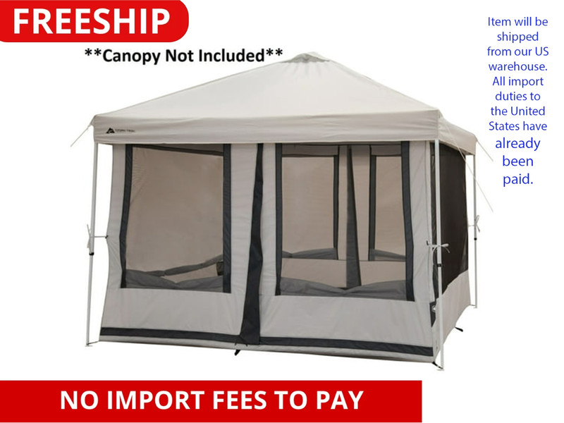 7-Person 2-in-1 Screen House Connect Tent with 2 Doors, Canopy Sold Separately