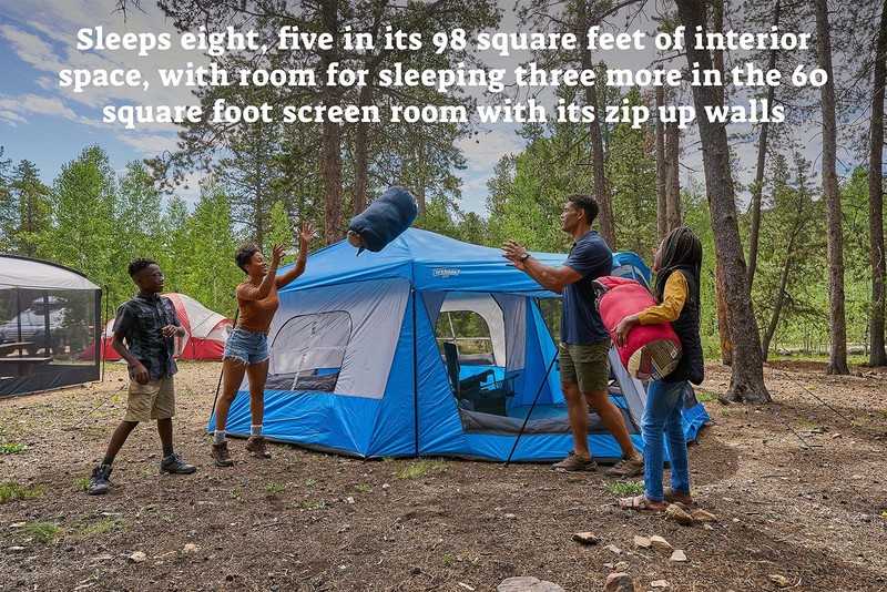 8 Person Klondike Tent, Blue gallery