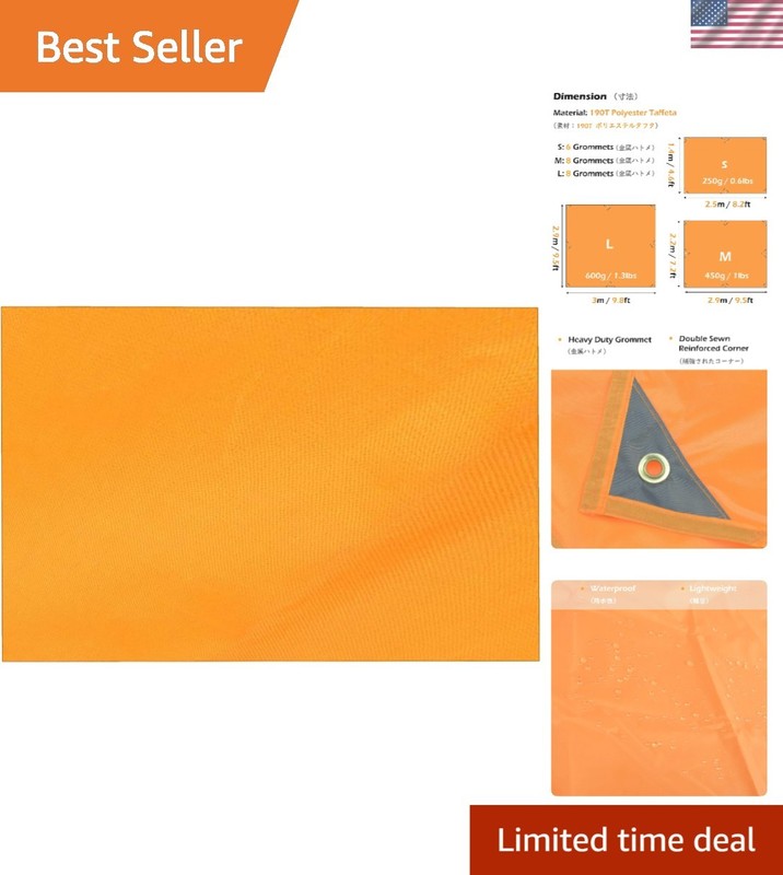 Lightweight Tarp Shelter – Waterproof 190T Polyester Canopy for Camping & Hiking