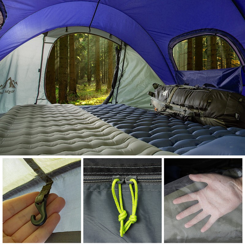 Instant 2-Person Pop-Up Tent with 4 Ventilated Mesh Windows and 2 Doors gallery