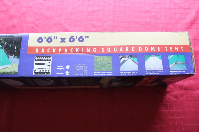 N.W. Territory 6'6x6'6 Square Dome Backpacking Tent, model 800-521WX, NewOldStk. gallery