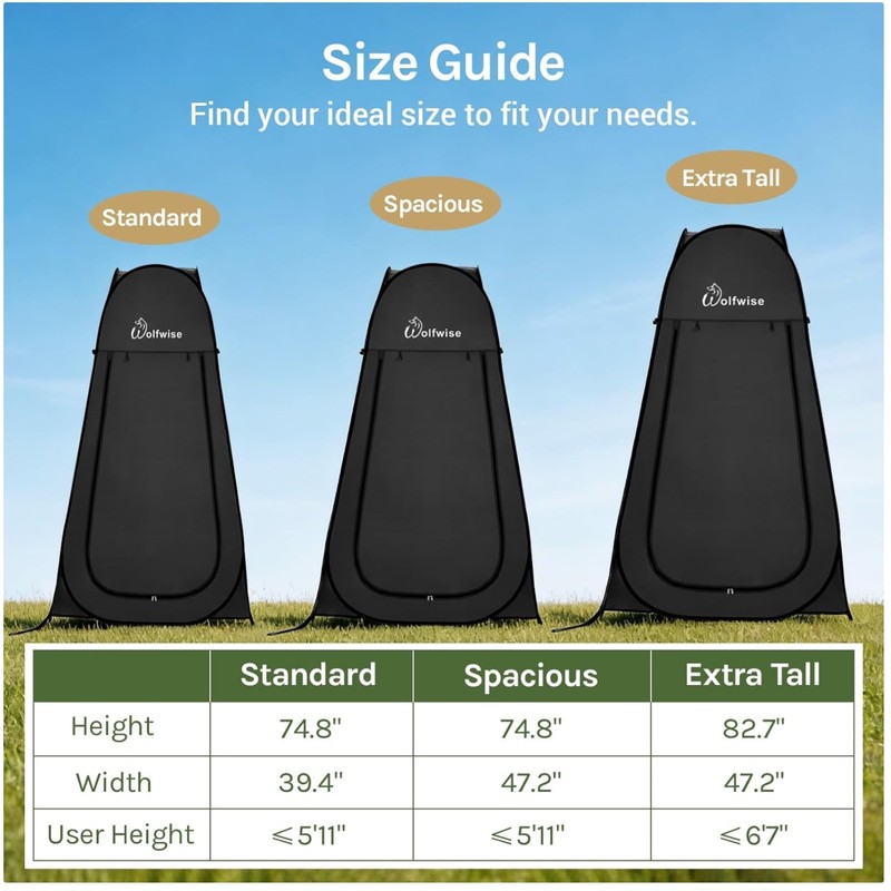 Portable Privacy Tent – Shower & Dressing Room for Outdoors
