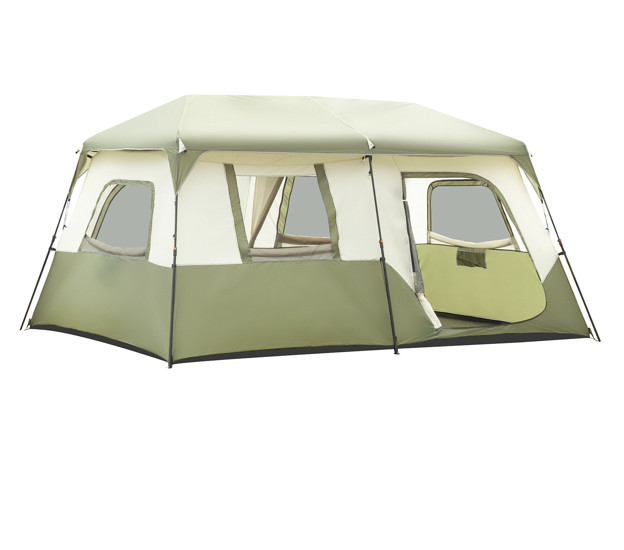 8 Person Camping Tent Setup in 60 Seconds with Rainfly & Windproof Tent