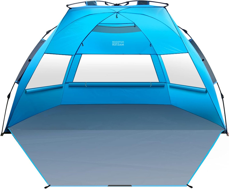 Beach Tent for 3-4 Person – Easy Setup and Portable Beach Shade Sun Shelter Cano