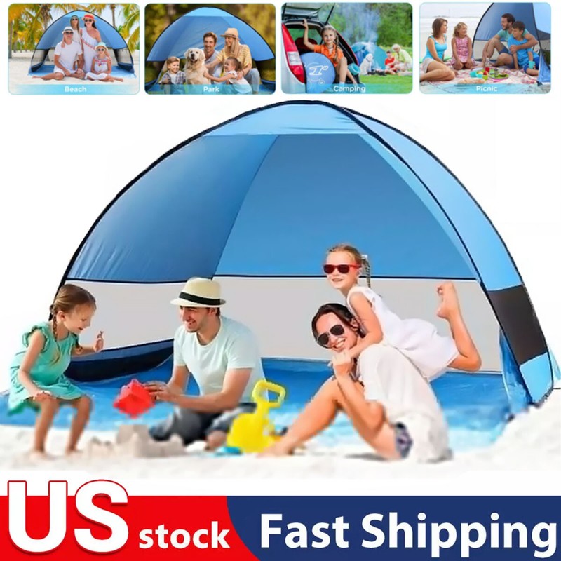Pop Up Portable Beach Canopy Sun Shade Shelter Outdoor Camping Fishing Tent Mesh