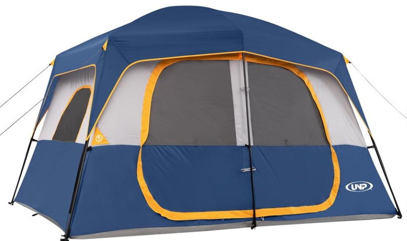 unp Camping Tent 8 Person, Waterproof Windproof Tent with Rainfly Easy Set up