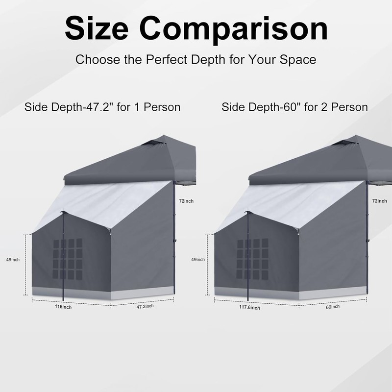 Windproof Side Canopy for Outdoor Activities gallery