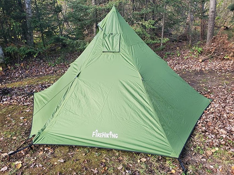 Hot Tent with Stove Jack Ultralight Tepee Tent for 1-2 Person Adults Camping gallery