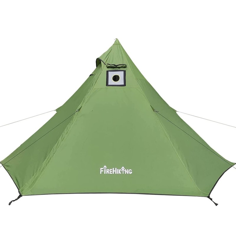 Hot Tent with Stove Jack Ultralight Tepee Tent for 1-2 Person Adults Camping