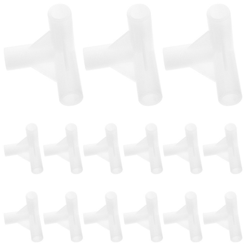 20 Pcs Plastic Canopy Tent Pipe Fittings Awning Tent Pole Connectors