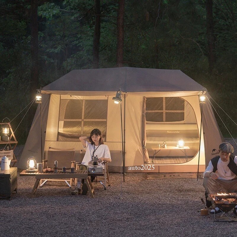 Luxury Glamping Tent Two Bedroom Family Camping House Outdoor 13m² 5-8 Person gallery