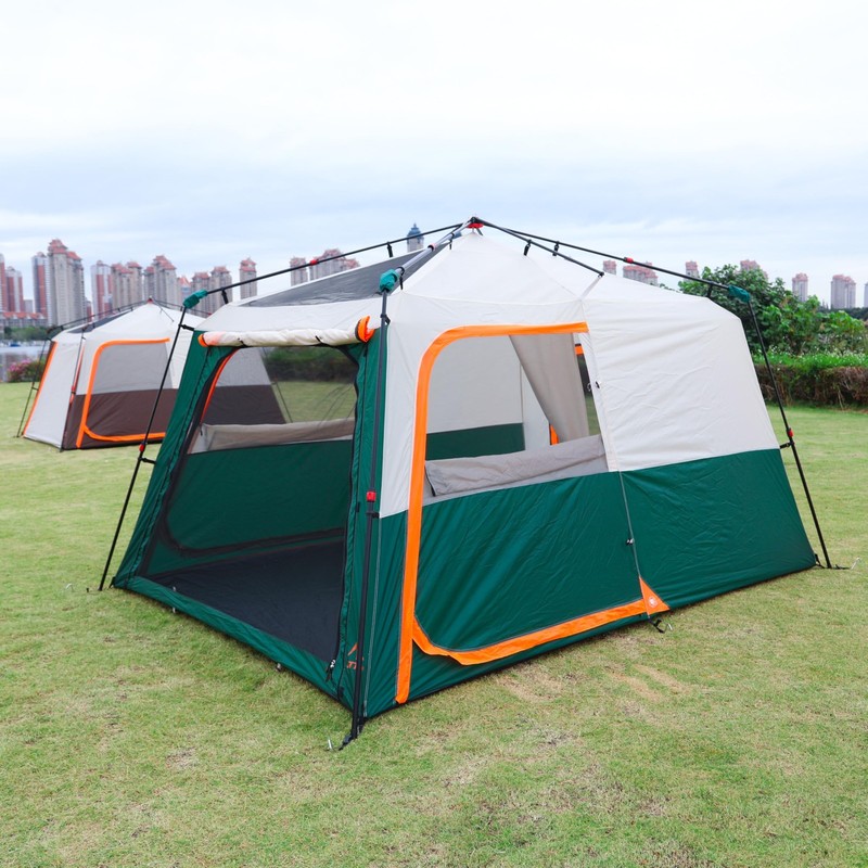 Large Tent 6-8 Person,Family Cabin Tents,Instant,2 Rooms,3 Doors and 3 Window... gallery