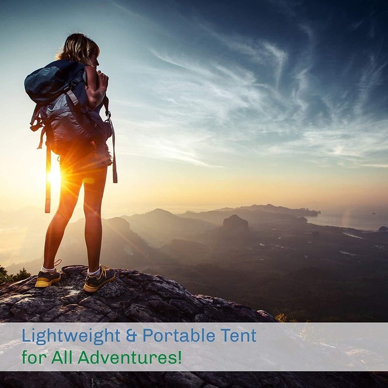 3-Season Waterproof Dome Tent for 2 - Easy Setup Hiking & Camping Gear gallery