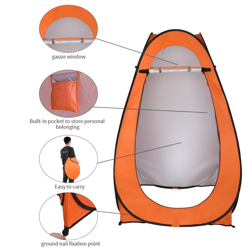 1PCS Portable Outdoor Pop-up Toilet Dressing Privacy Shelter Camping Tent